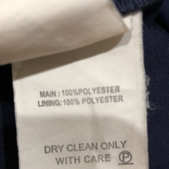 NICHOLAS Knot Twist Front Gown Size 0 Navy Blue Off Shoulder - Picture 12 of 13